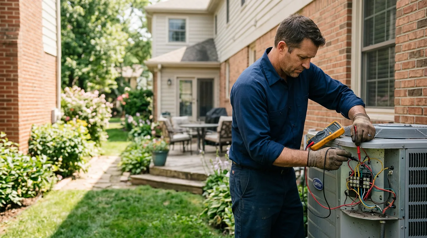 HVAC technician working near Cayuga, NY